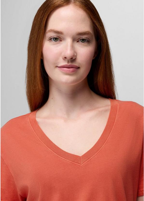 Everyday V-Neck Tee, Color: Lychee, image 3