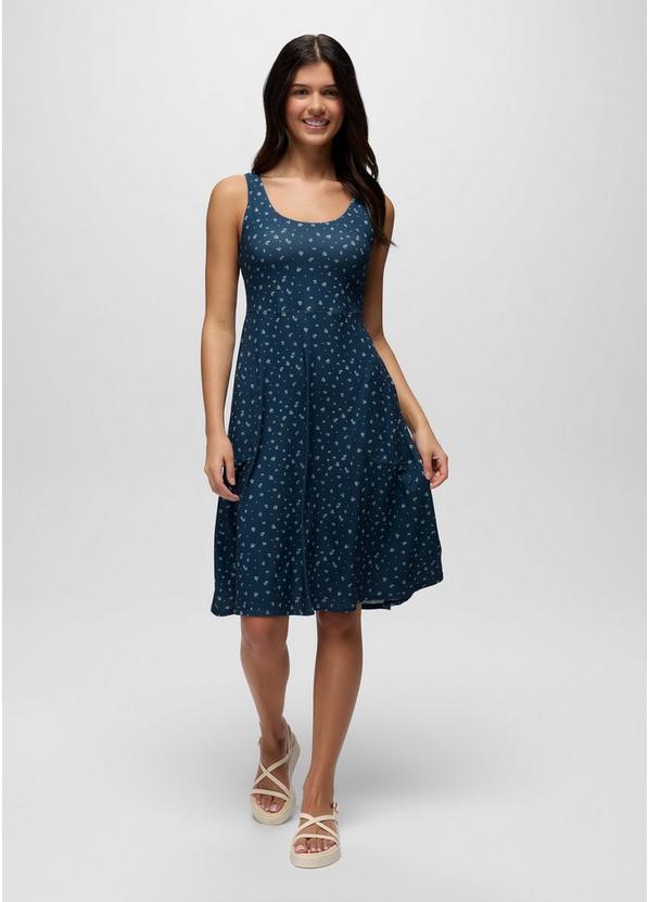 Corrinne Dress, Color: Bluff Blue Spring Fling, image 1