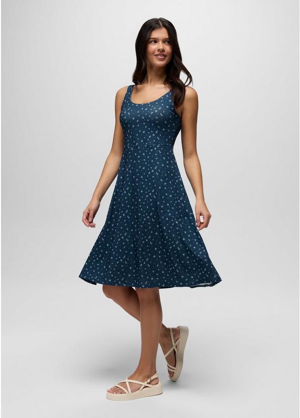Corrinne Dress, Color: Bluff Blue Spring Fling, image 7