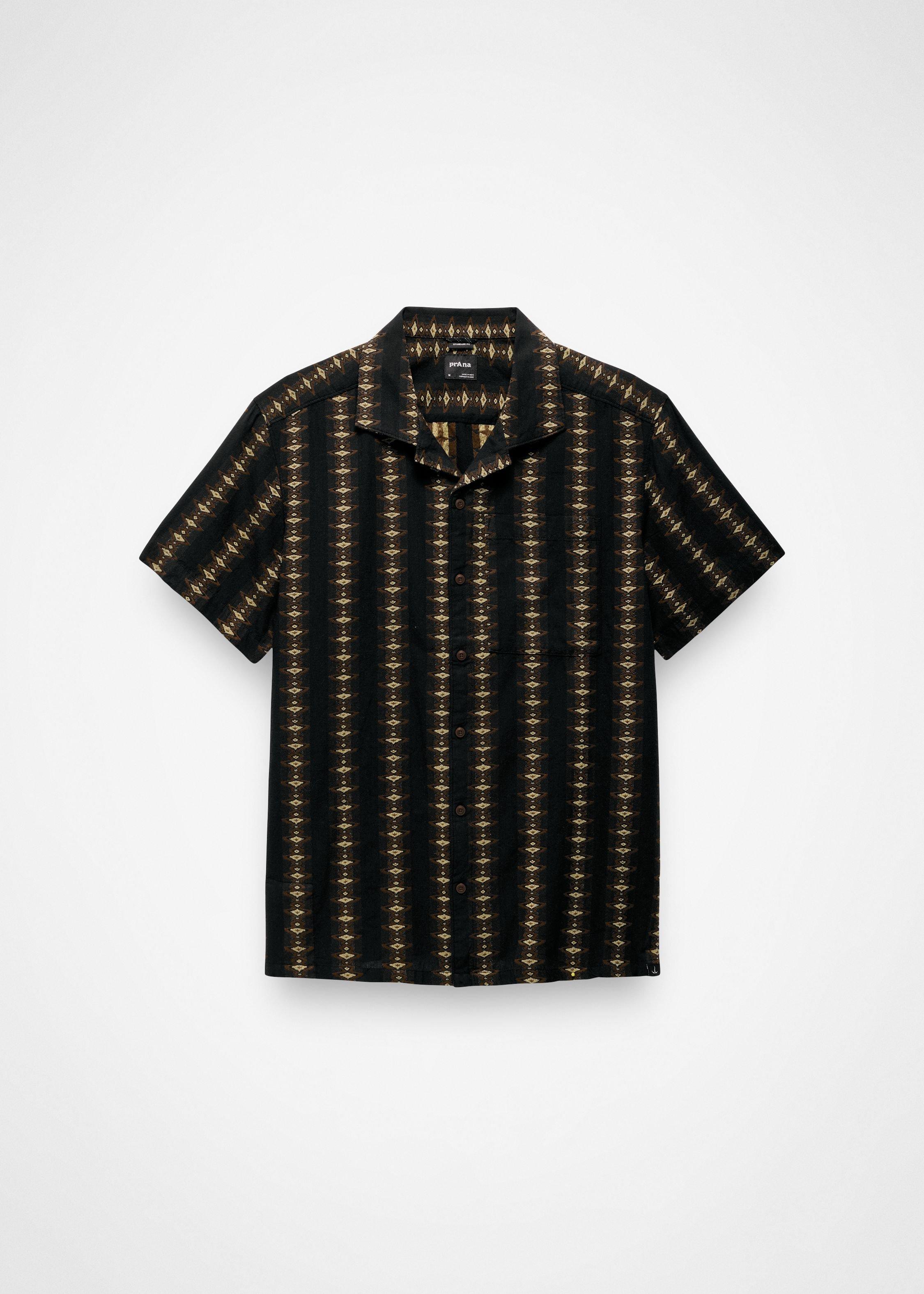 Gender Neutral prAna Mantra Light Heritage Shirt - Dark Roast