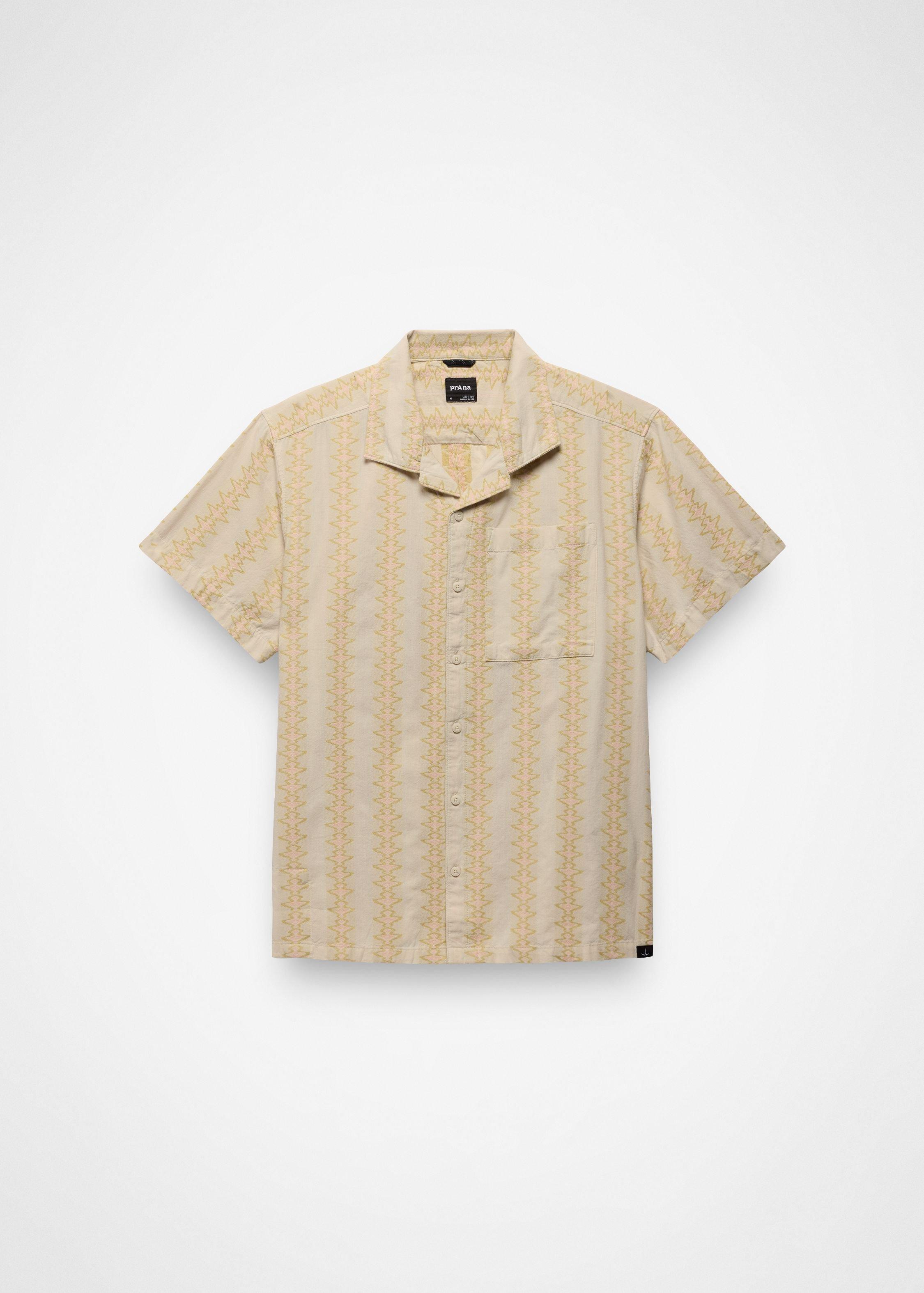 Gender Neutral prAna Mantra Light Heritage Shirt - Beach Pebble