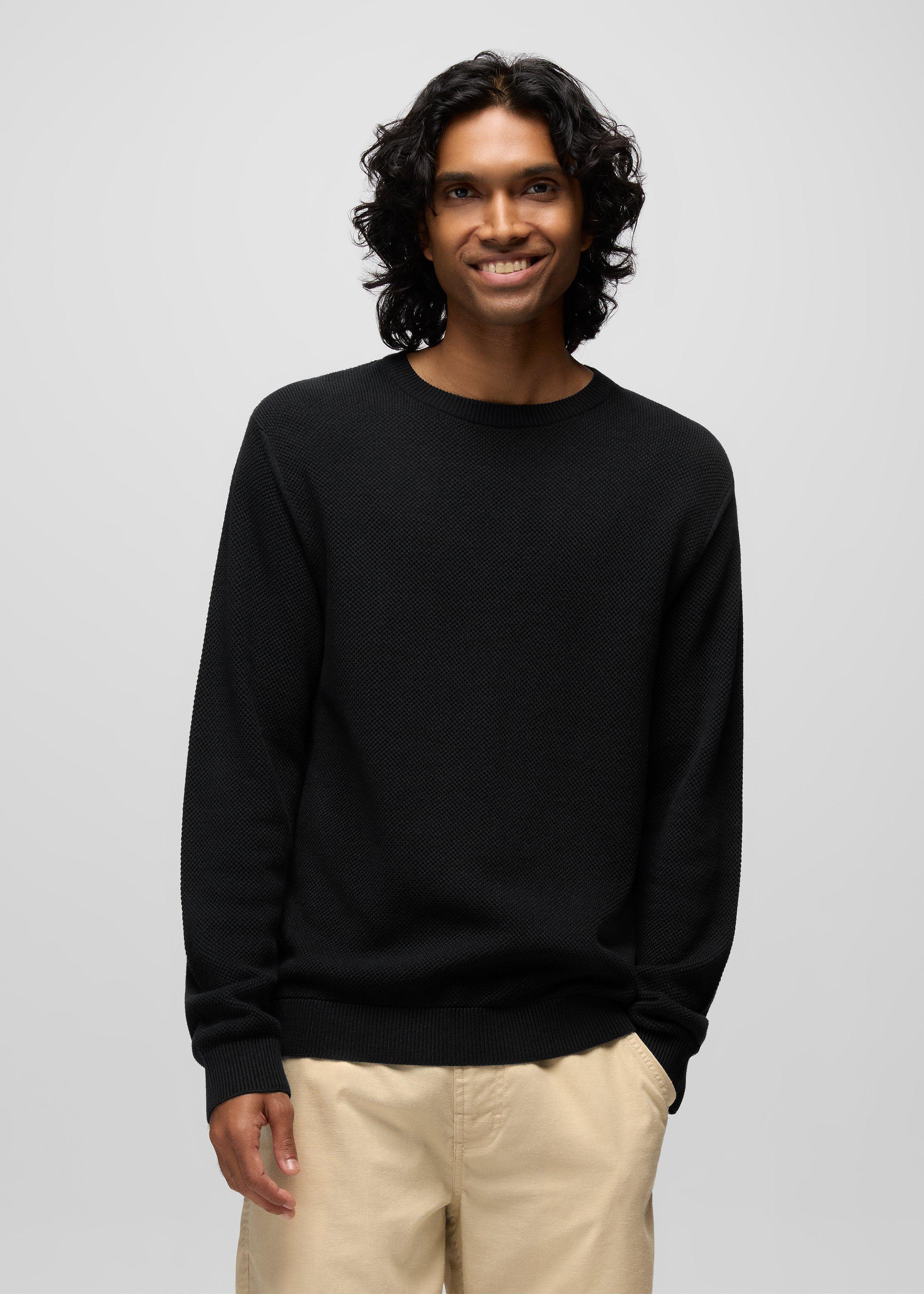 Mens prAna Palomarin Sweater - Black