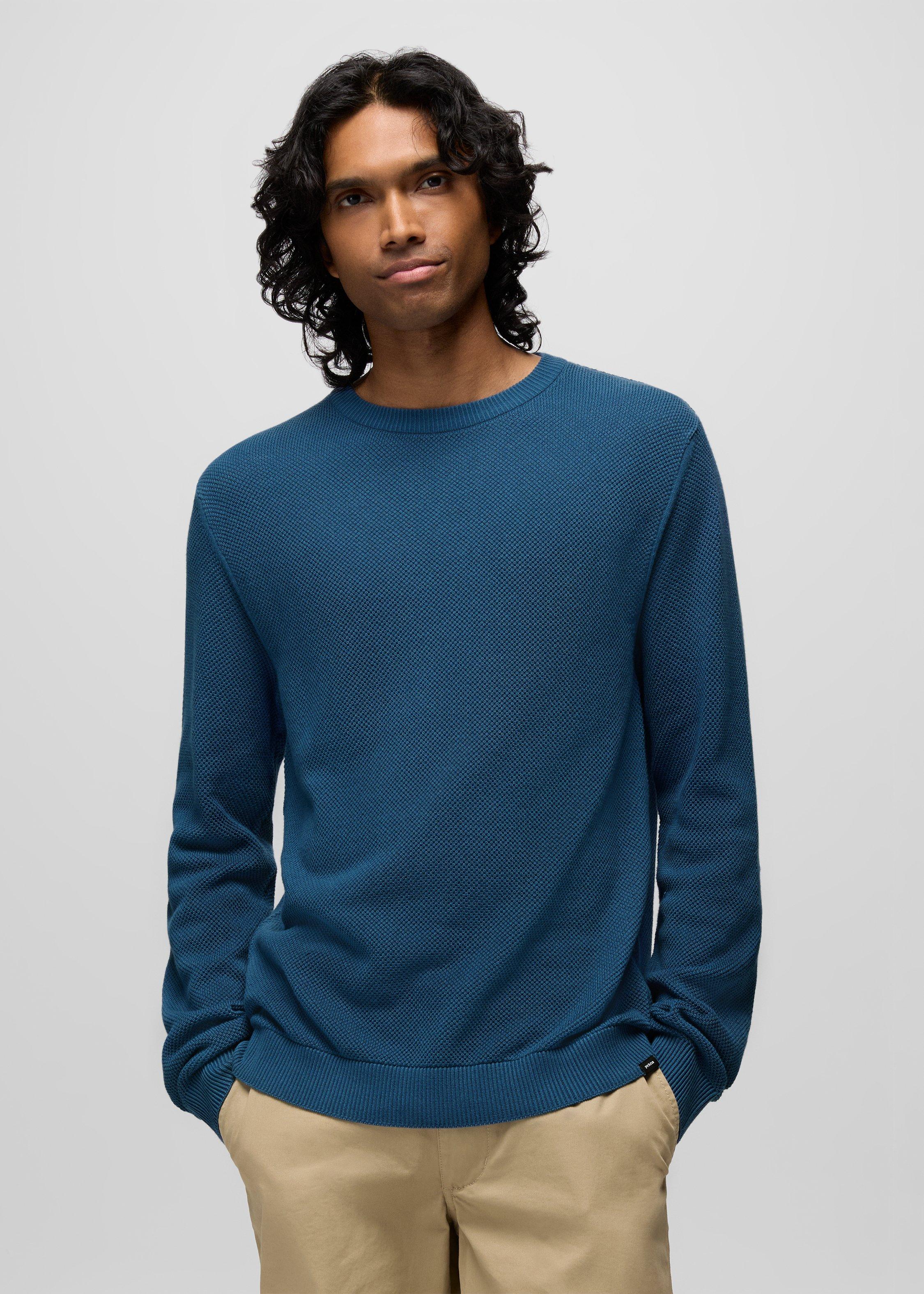 Mens prAna Palomarin Sweater - Bluff Blue