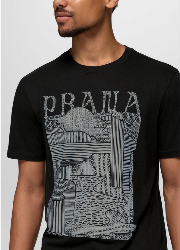 prAna Pathmade Graphic Tee, Color: Black, image 3