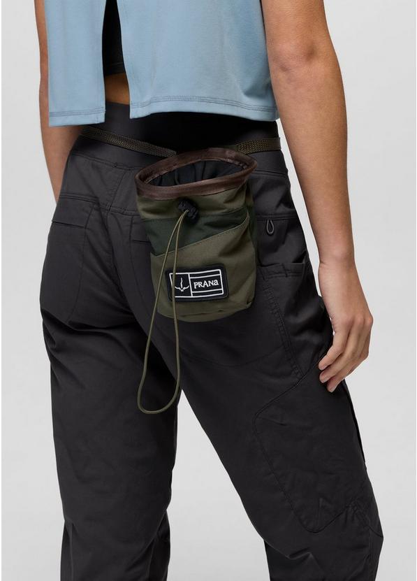 prAna Canvas Chalk Bag, Color: Moss Colorblock, image 4