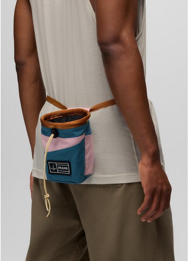 prAna Canvas Chalk Bag, Color: Grey Blue Colorblock, image 5
