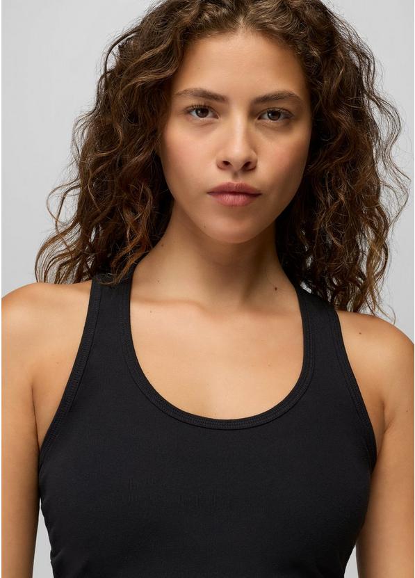 Pure Ascent Racerback Tank, Color: Black, image 3