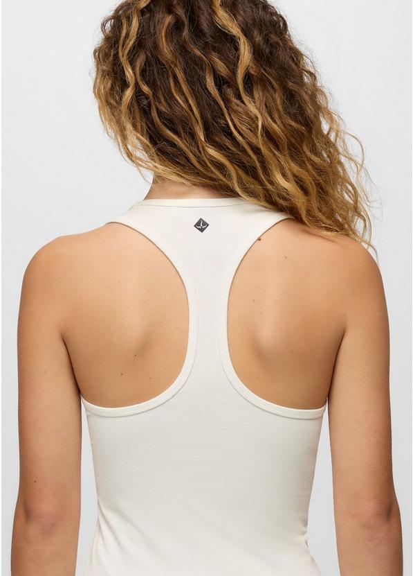 Pure Ascent Racerback Tank, Color: Soft White, image 4