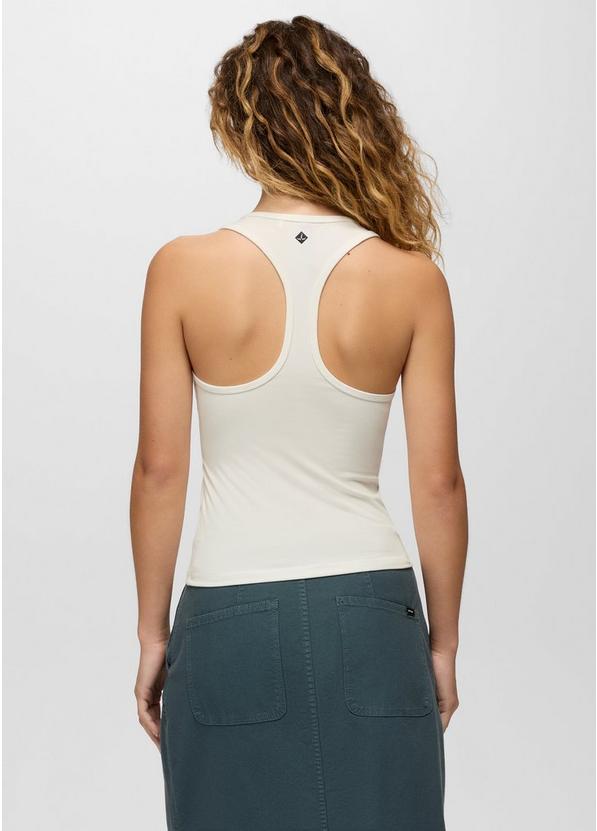 Pure Ascent Racerback Tank, Color: Soft White, image 2