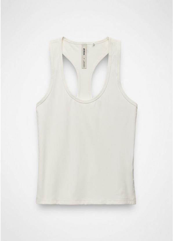 Pure Ascent Racerback Tank, Color: Soft White, image 6