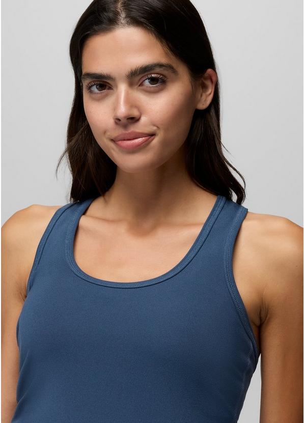 Pure Ascent Racerback Tank, Color: Bluff Blue, image 3