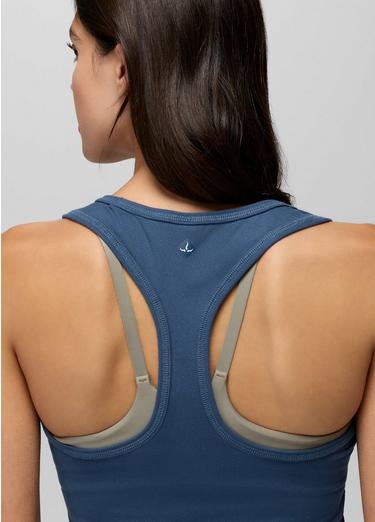 Pure Ascent Racerback Tank, Color: Bluff Blue, image 4