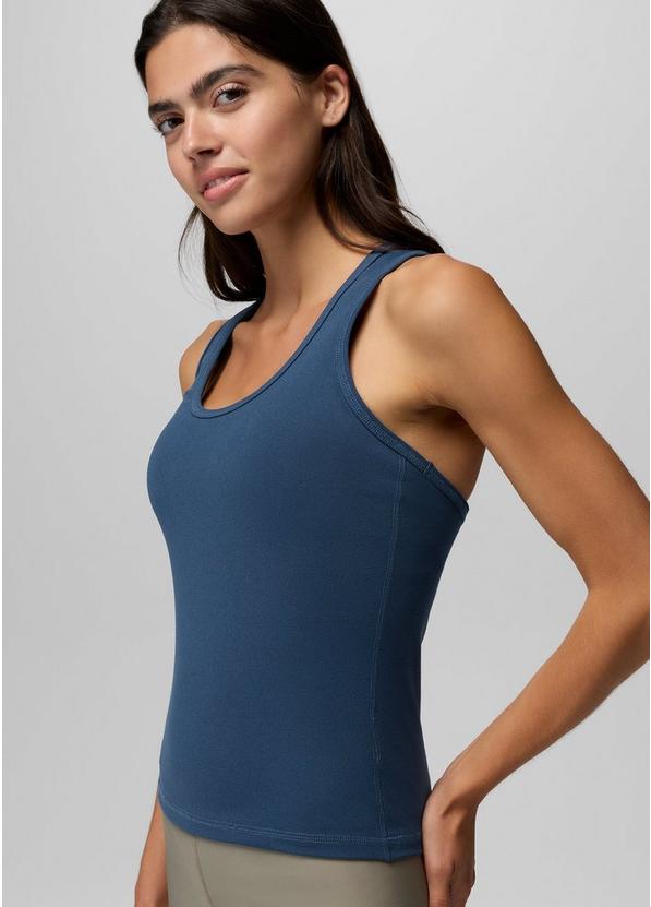 Pure Ascent Racerback Tank, Color: Bluff Blue, image 5