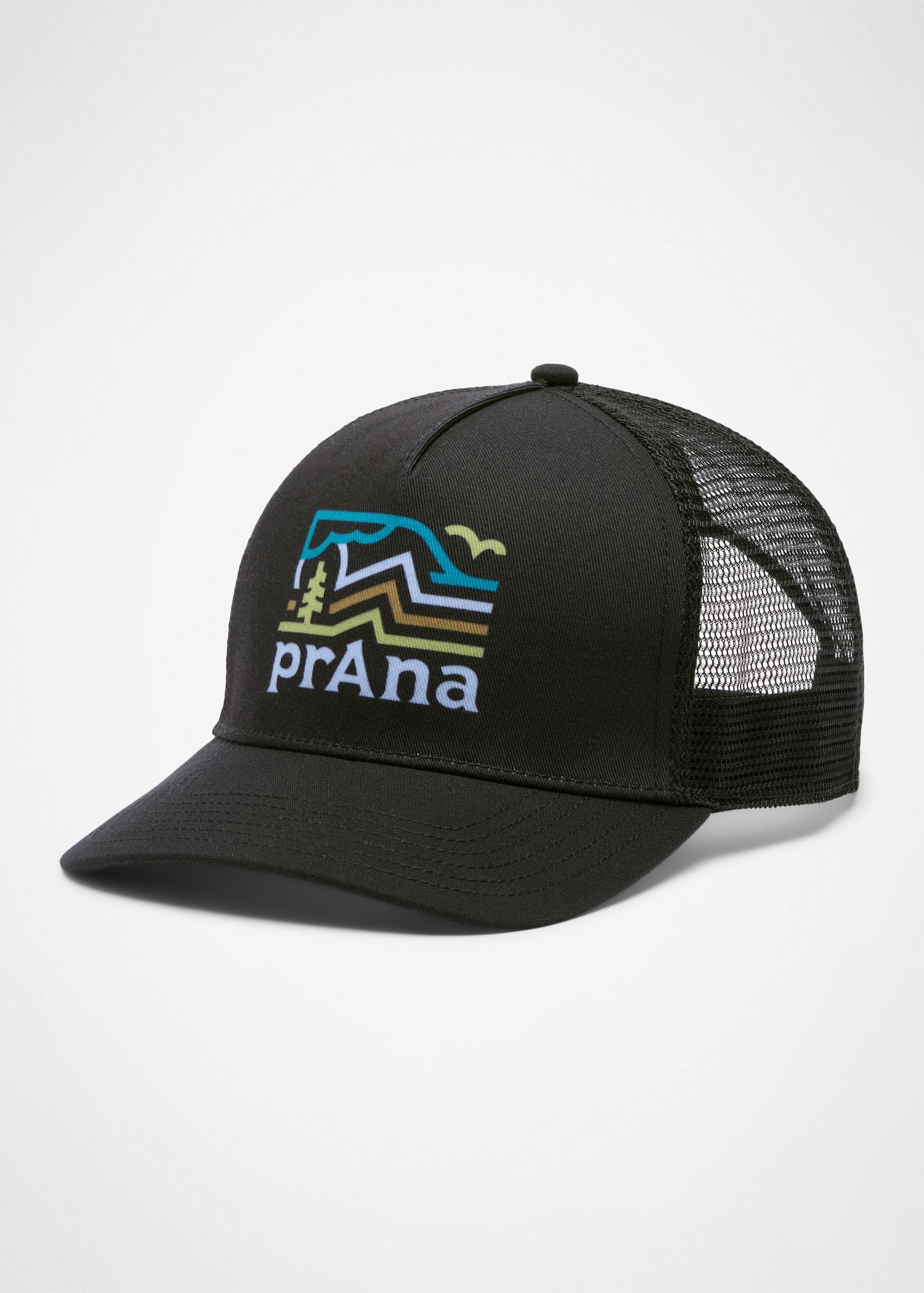Gender Neutral prAna Desert Road Trucker - Black Peak Path