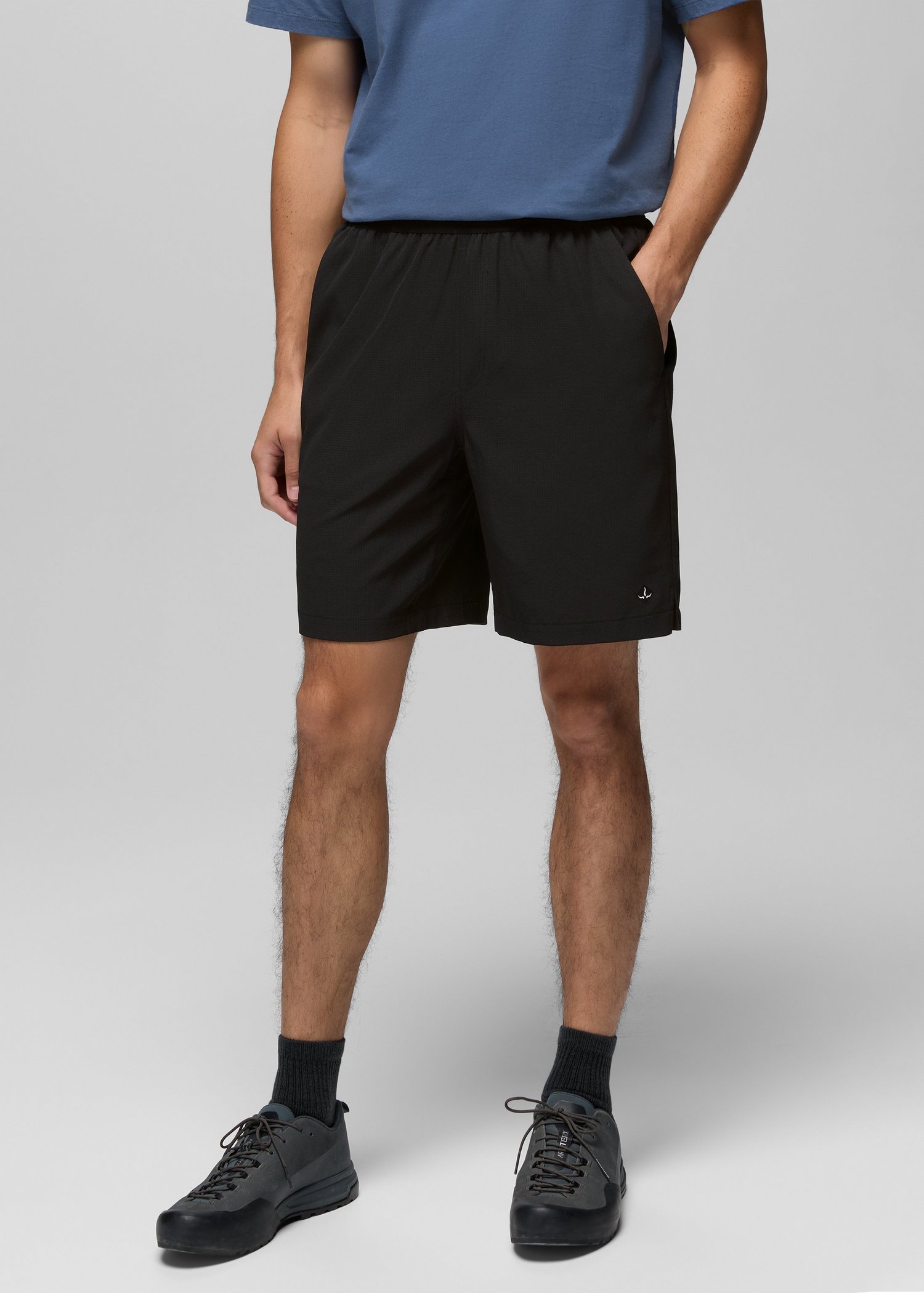 Mens prAna Hybridizer Breathe Short - Black