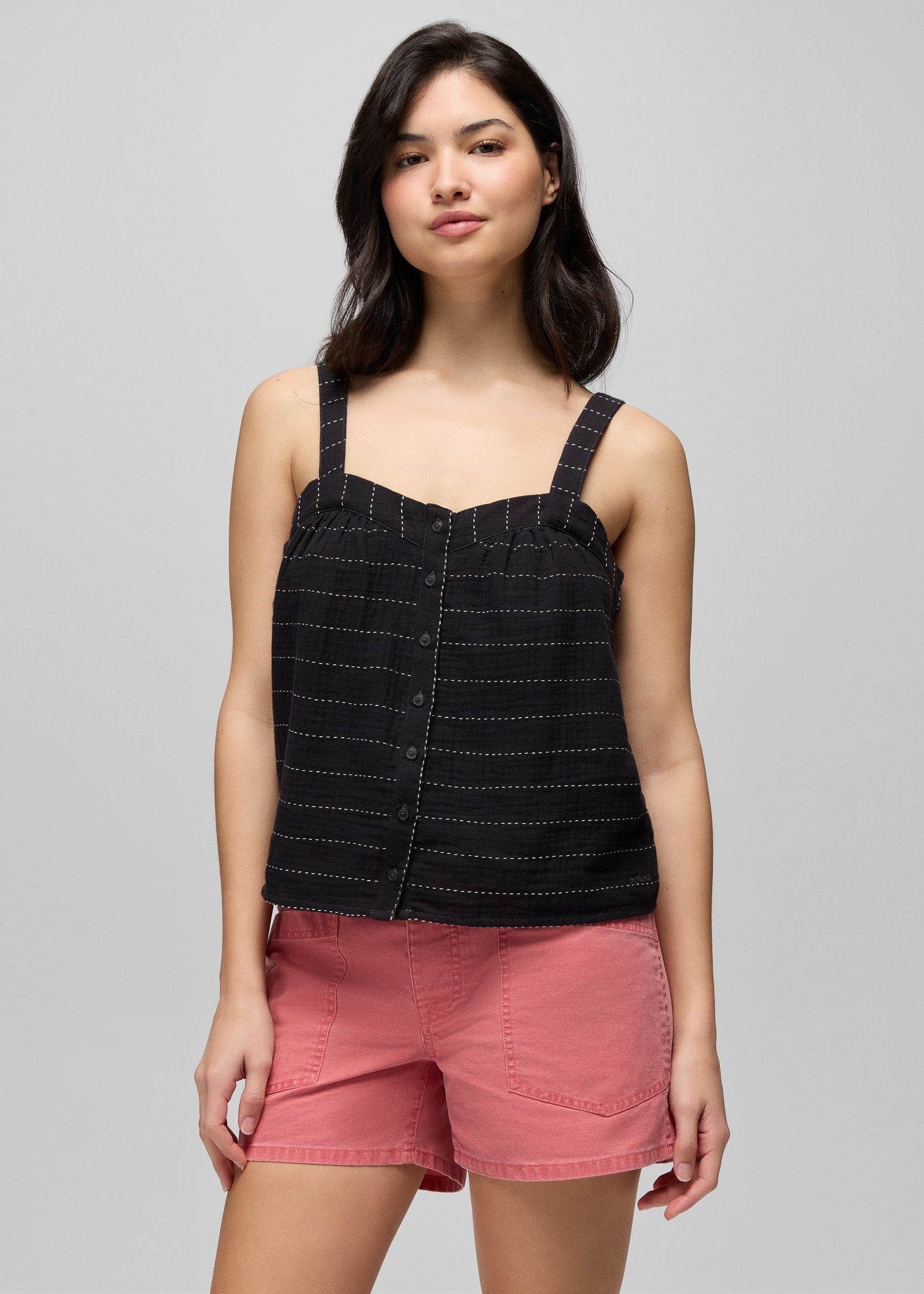 Womens prAna Goldie Beach Tank Top - Black
