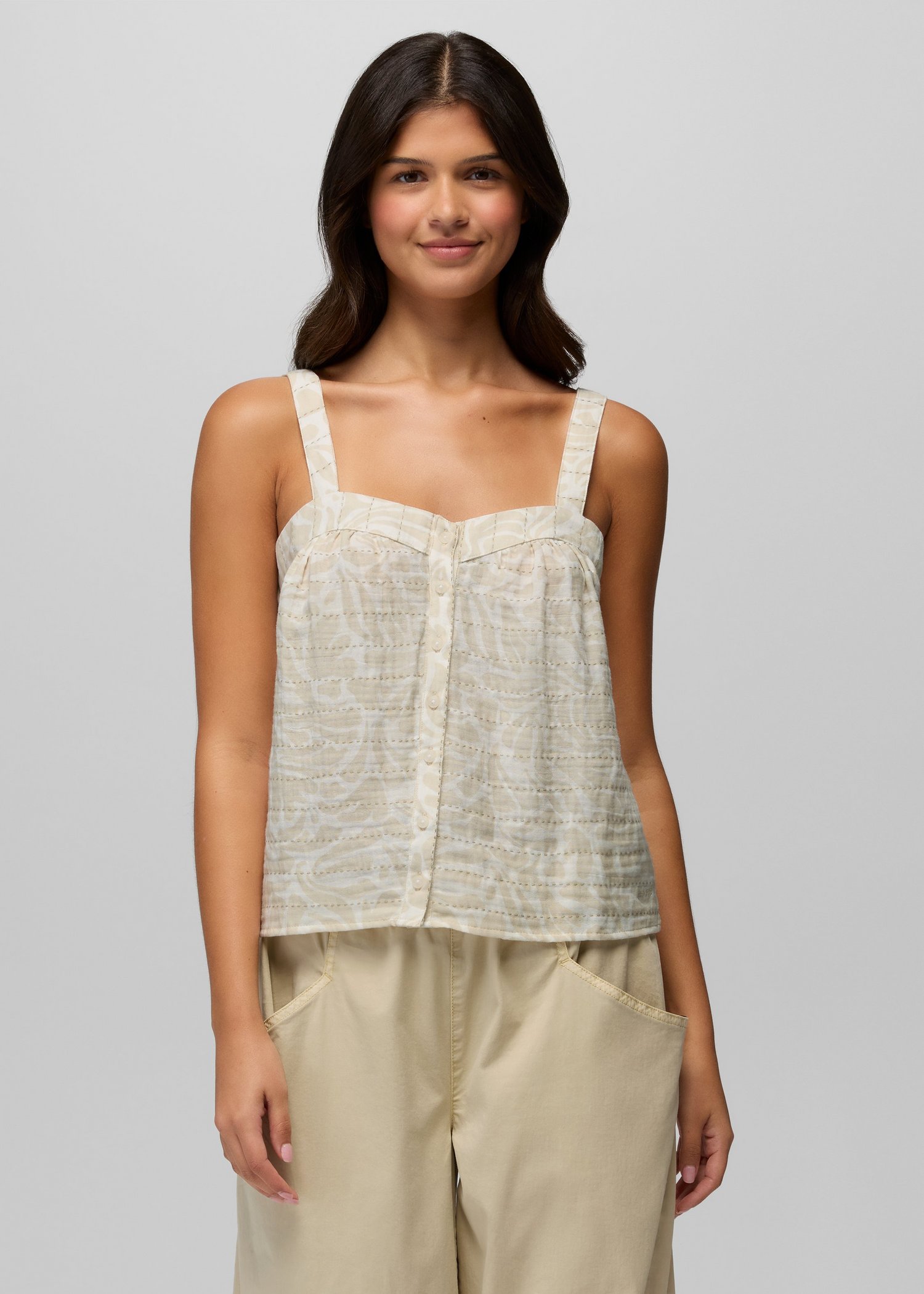 Womens prAna Goldie Beach Tank Top - Alba