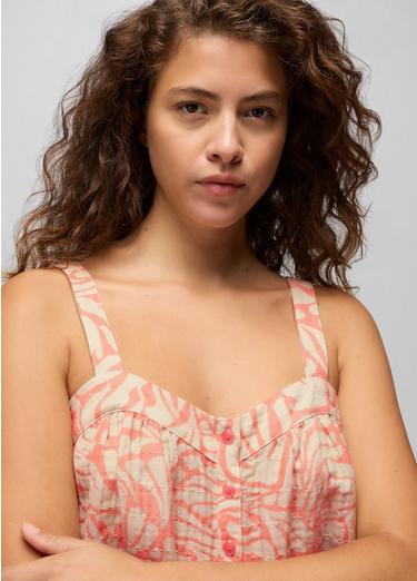 Goldie Beach Tank Top, Color: Guava, image 7