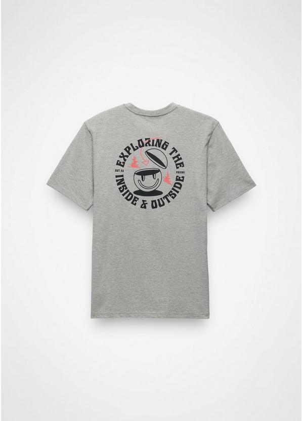 prAna Inward Journey Short Sleeve Graphic Tee, Color: Heather Grey, image 6