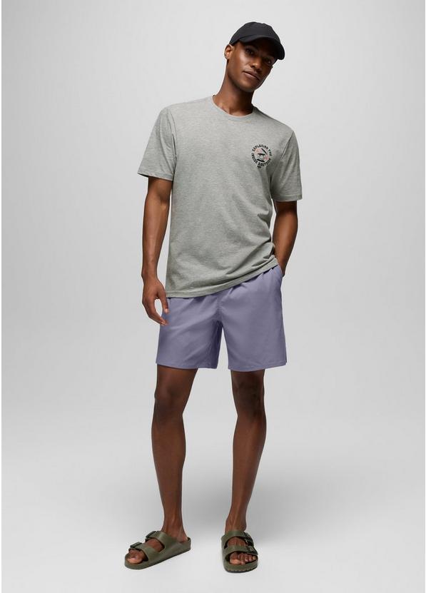 prAna Inward Journey Short Sleeve Graphic Tee, Color: Heather Grey, image 5