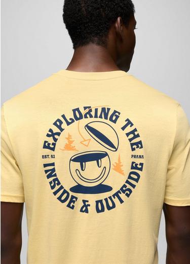 prAna Inward Journey Short Sleeve Graphic Tee, Color: Vanilla Bean, image 8