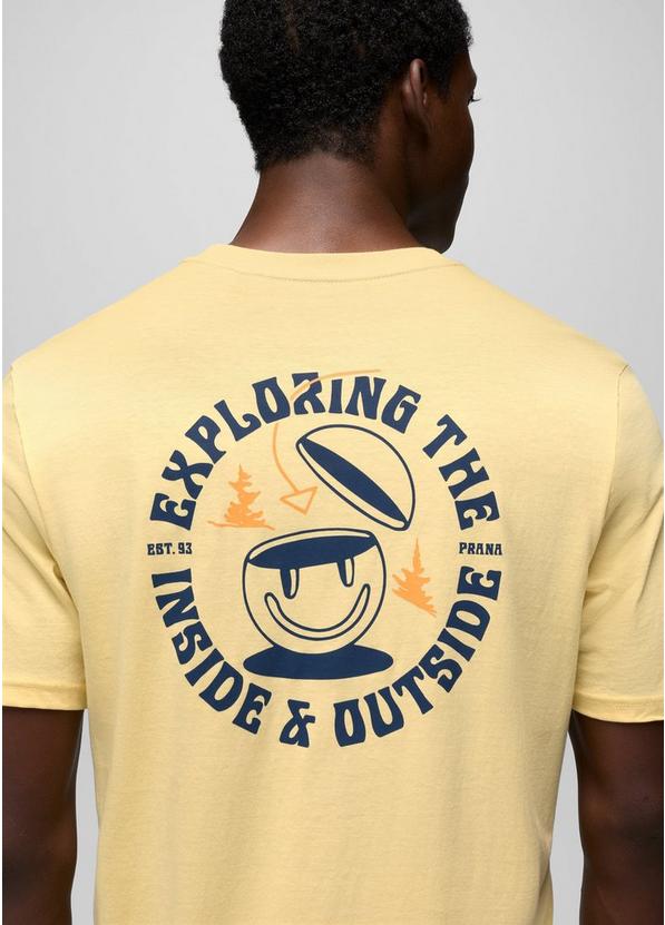 prAna Inward Journey Short Sleeve Graphic Tee, Color: Vanilla Bean, image 4