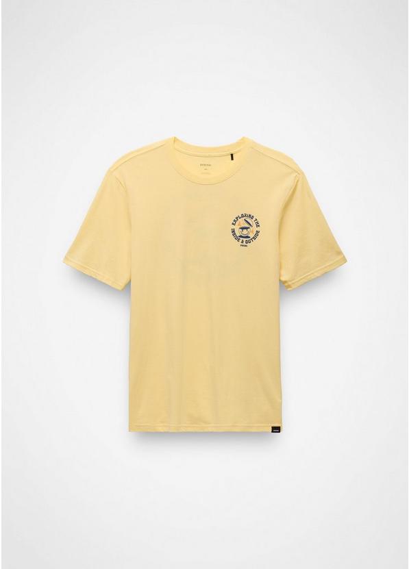 prAna Inward Journey Short Sleeve Graphic Tee, Color: Vanilla Bean, image 8