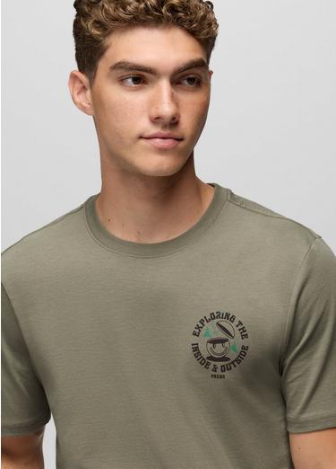 prAna Inward Journey Short Sleeve Graphic Tee, Color: Sage, image 3
