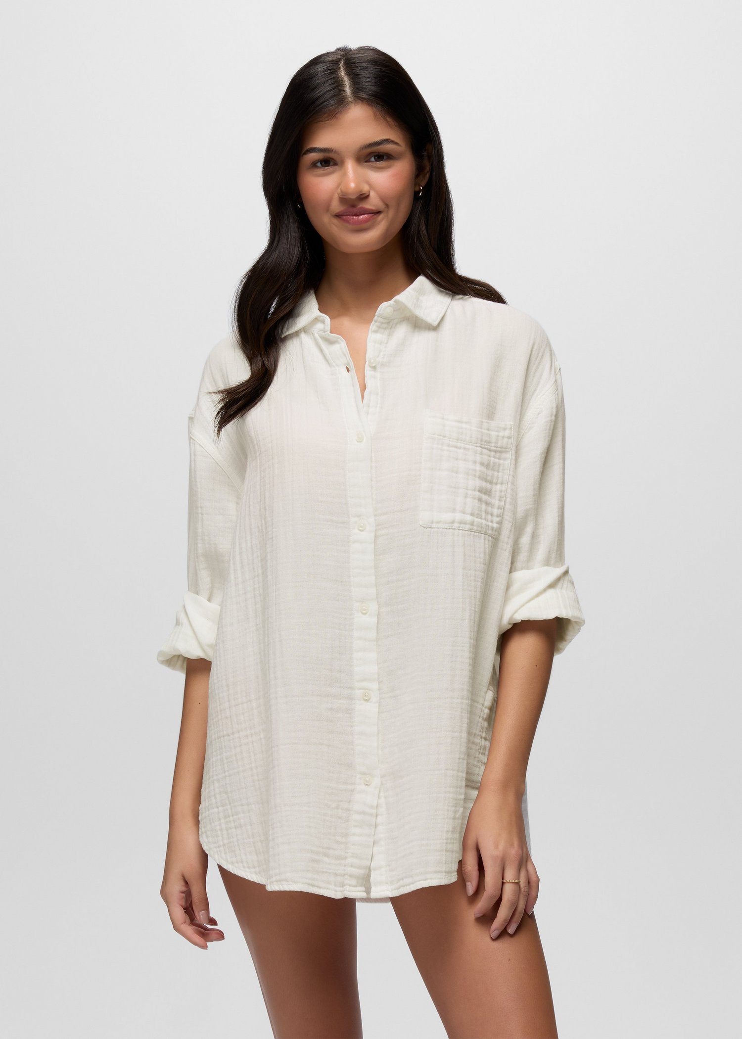 Womens prAna Hideaways Button Down Top - Alba