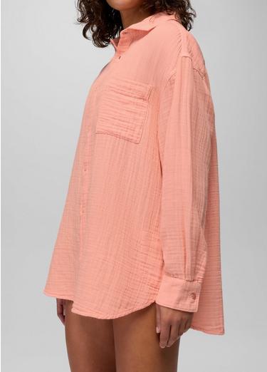 Hideaways Button Down Top, Color: Soft Guava, image 12