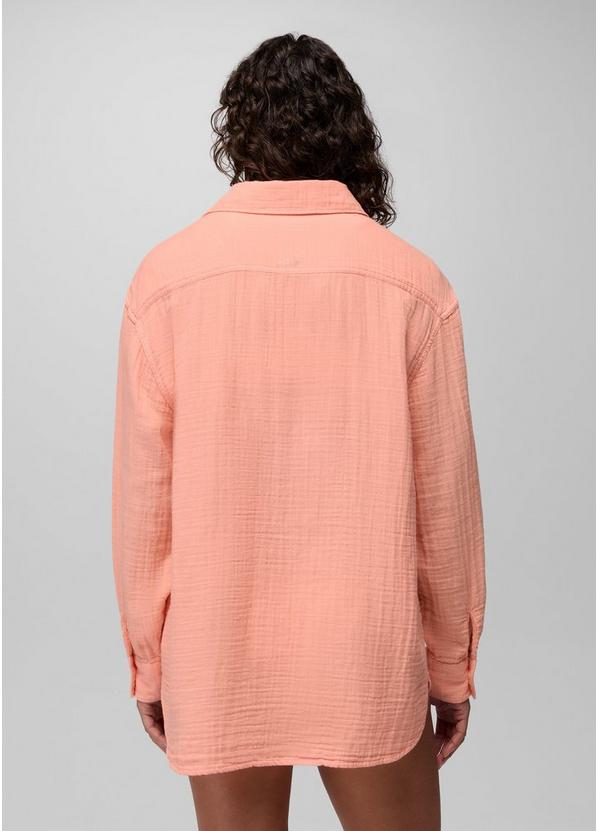 Hideaways Button Down Top, Color: Soft Guava, image 2