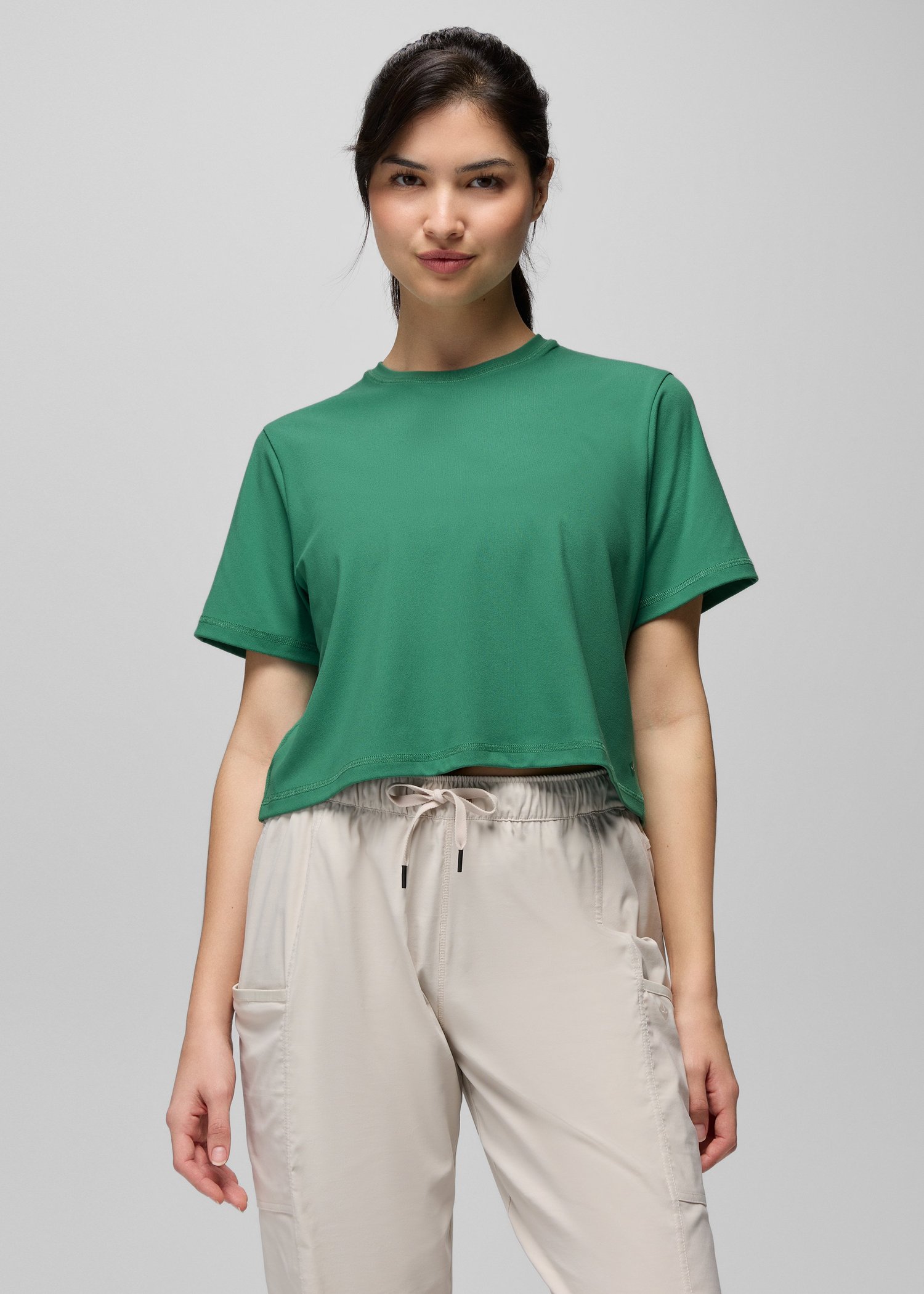 Womens prAna Pure Ascent Short Sleeve - Jade