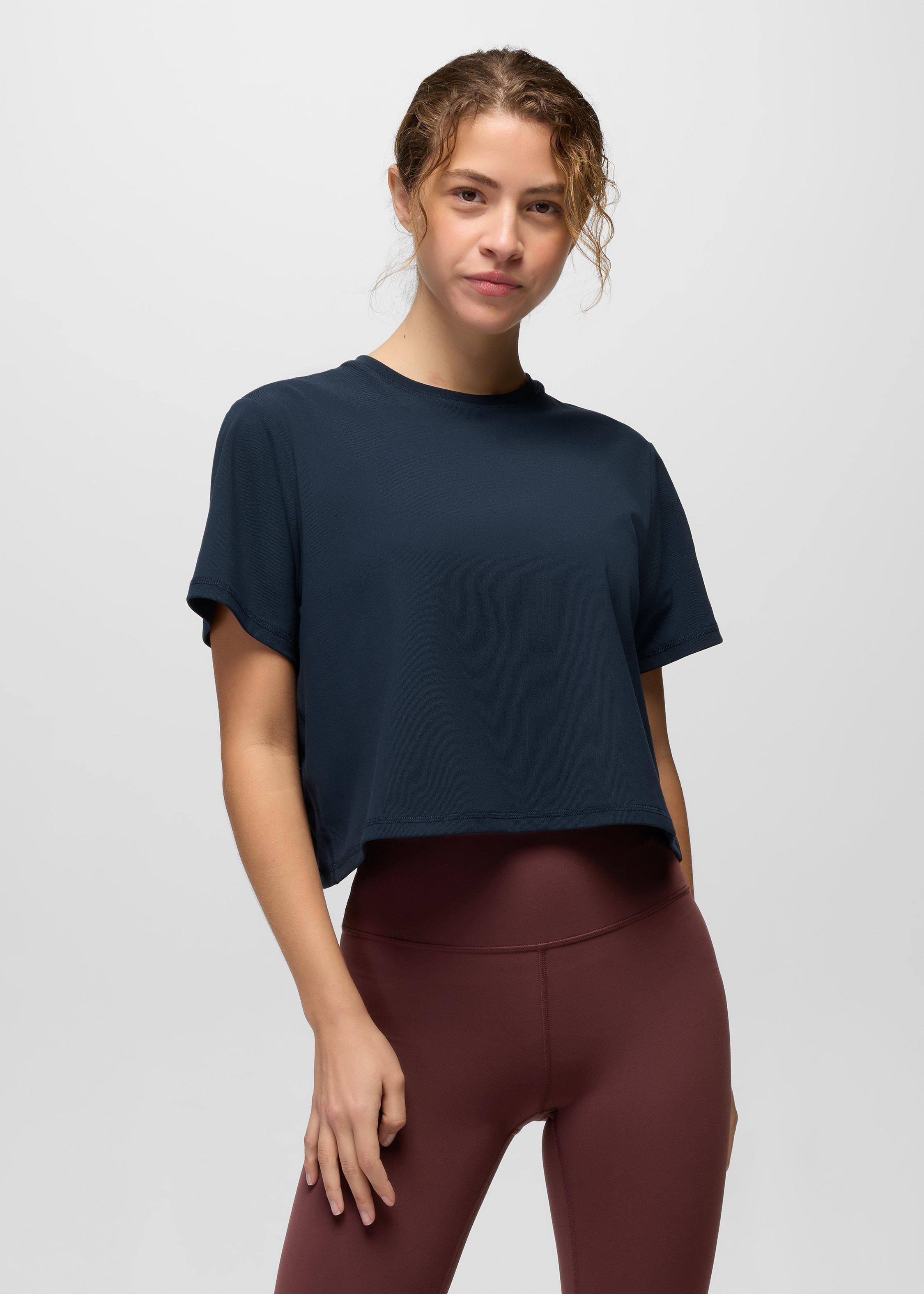 Womens prAna Pure Ascent Short Sleeve - Nautical