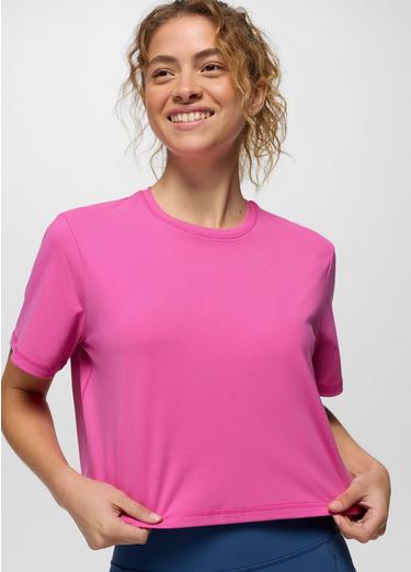 Pure Ascent Short Sleeve, Color: Berry Beam, image 16