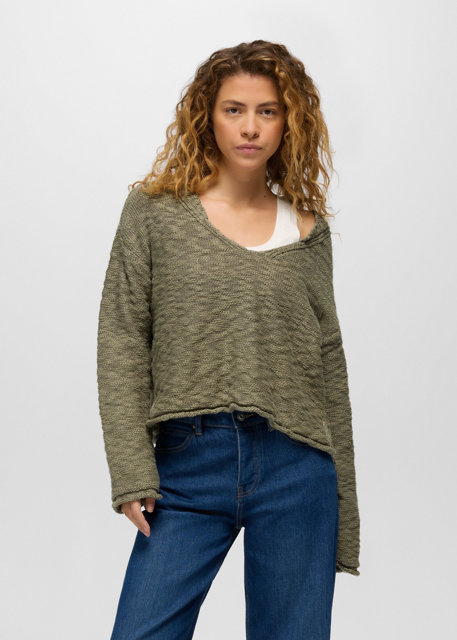 Womens prAna Sunshine Sunset Sweater - Sage