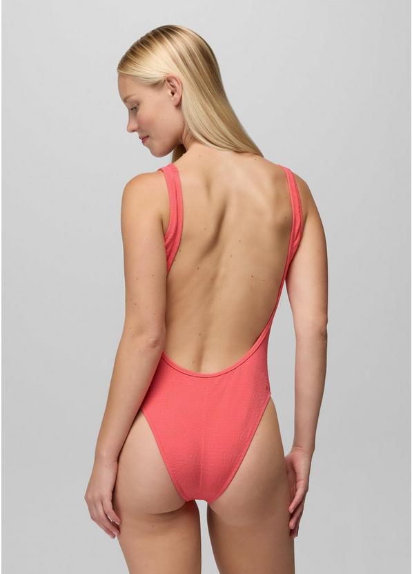 Lahari Sunburst Swim One Piece, Color: Guava Pop, image 3