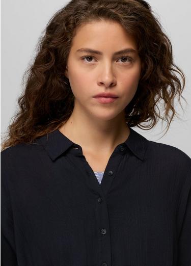 Fernie Shirt Dress, Color: Black, image 3