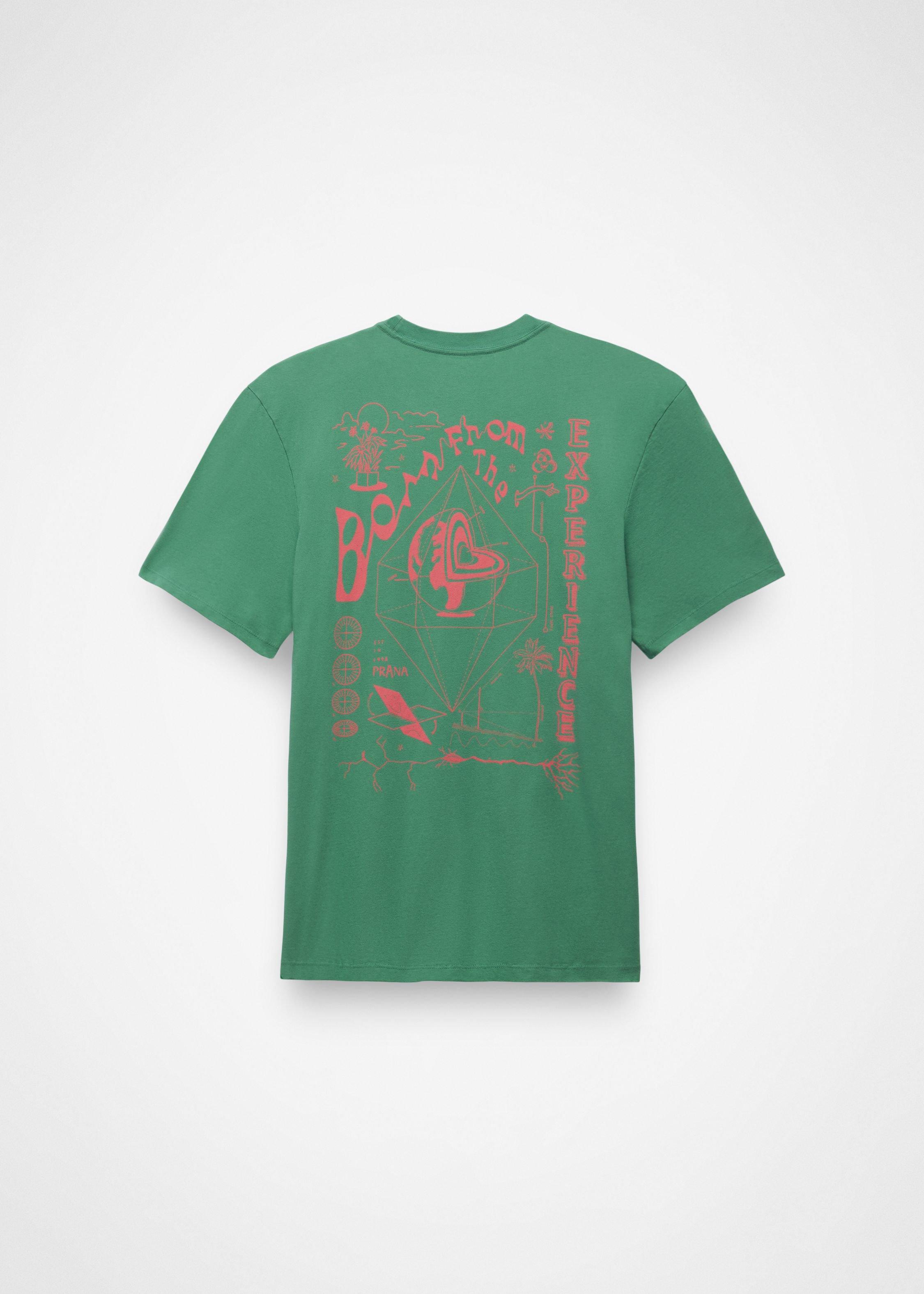 Mens prAna Everyday Homeostasis Short Sleeve Graphic Tee - Jade