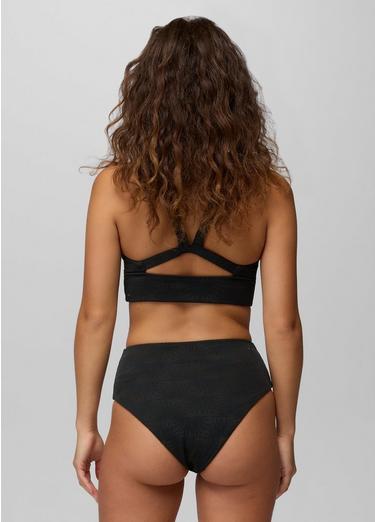 Lahari Sunburst High Rise Swim Bottom, Color: Black, image 3