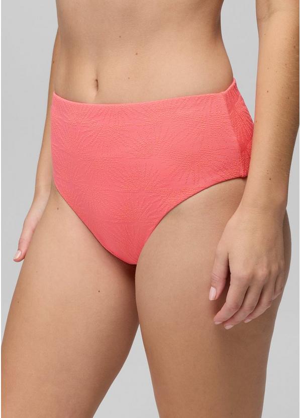 Lahari Sunburst High Rise Swim Bottom, Color: Guava Pop, image 2