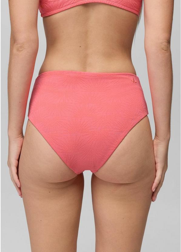 Lahari Sunburst High Rise Swim Bottom, Color: Guava Pop, image 3