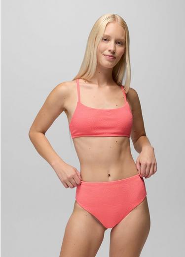 Lahari Sunburst High Rise Swim Bottom, Color: Guava Pop, image 12