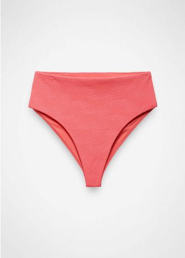 Lahari Sunburst High Rise Swim Bottom, Color: Guava Pop, image 9