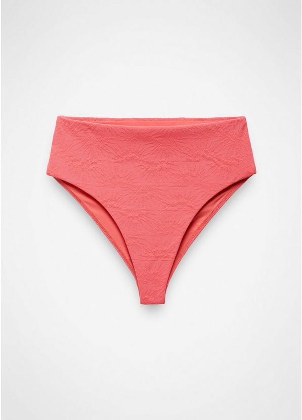 Lahari Sunburst High Rise Swim Bottom, Color: Guava Pop, image 1