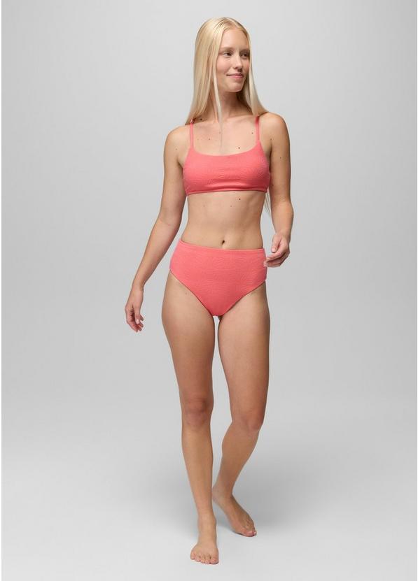 Lahari Sunburst High Rise Swim Bottom, Color: Guava Pop, image 6