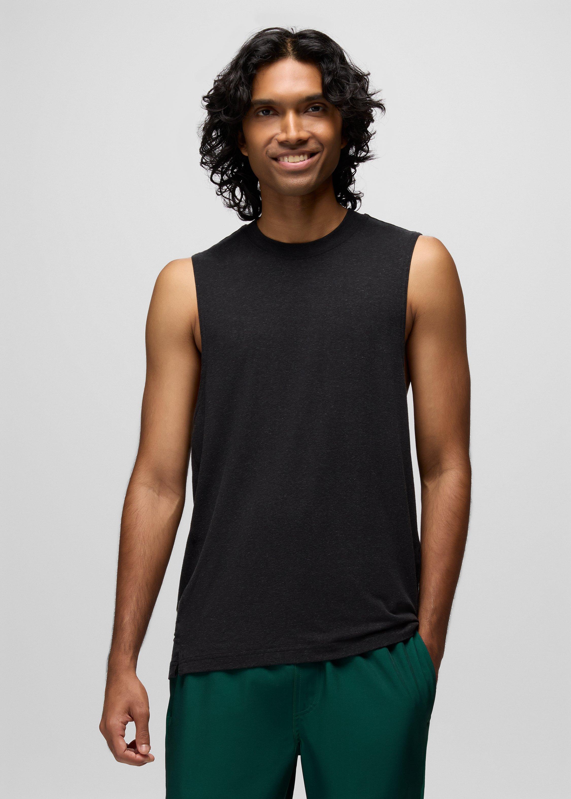 Mens prAna Natural Rhythm Tank - Black