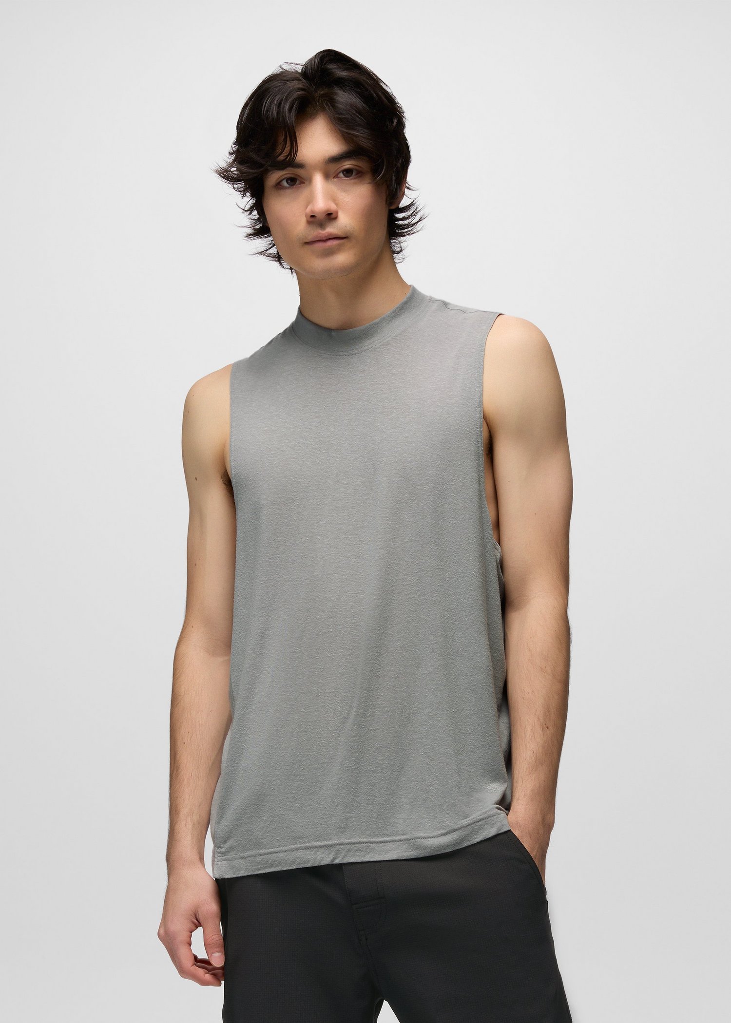 Mens prAna Natural Rhythm Tank - Sterling Heather
