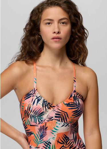 Reef Break Swim One Piece, Color: Papaya Island Fever, image 4