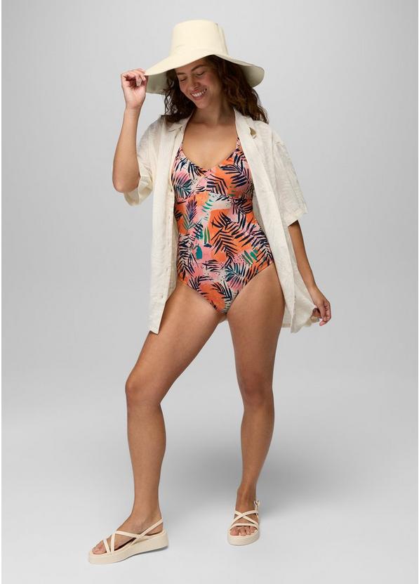 Reef Break Swim One Piece, Color: Papaya Island Fever, image 7