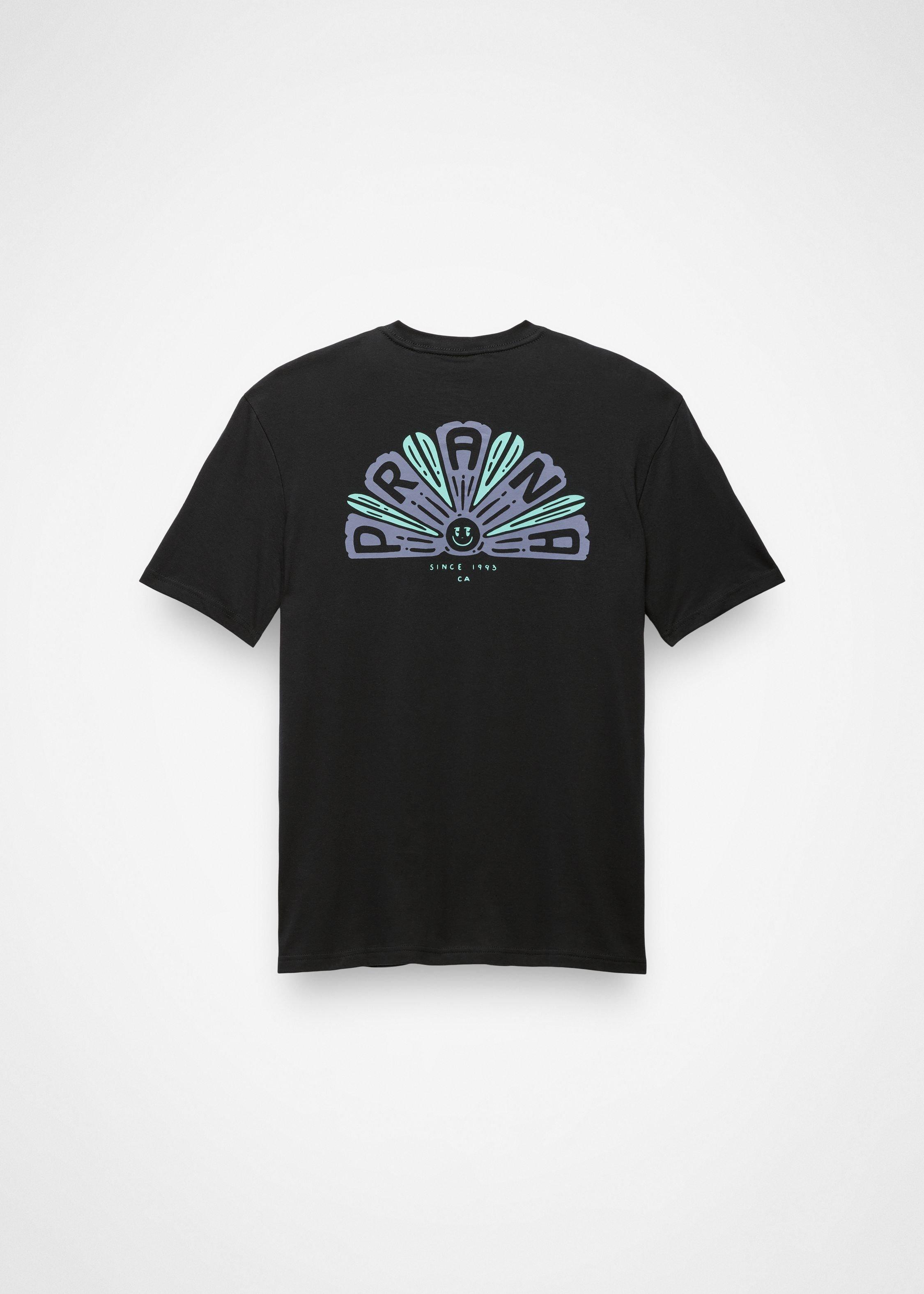 Mens prAna Ordinary Pleasure Short Sleeve Graphic Tee - Black